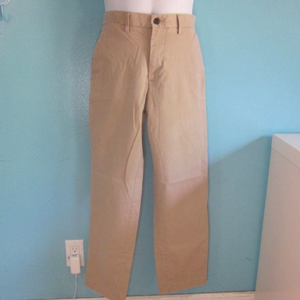 Mens Gap Khakis Size 32 X 30 Chino Pants Cotton Straight Leg Tan Iconic Stretch